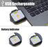 EGUKU Running Light, 2Pack Clip On Running Lights for Runners at Night 4 Light Modes USB Rechargeable LED Lights Wearable Small Lightweight Joggin...
