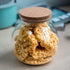 Spherical Glass Jar With Cork Lid Airtight - 17oz Candy Jar Kitchen Glass Jar - for Preserving and Storing Coffee, Spice, Beans, Sugar, Apothecary...