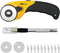XW Hobby Knife Set- 45mm SKS-7 Rotary Cutter and Precision Knife for Art, Quilting and Crafting,12 Bonus Blades...