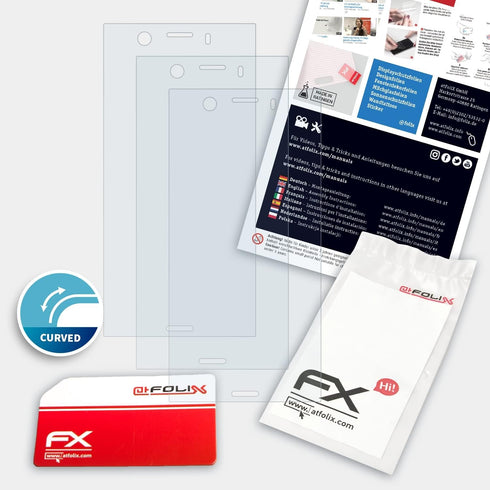 Screen Protector compatible with Sony Xperia XZ1 Compact Protector Film, ultra clear and flexible FX Screen Protection Film (3X)...