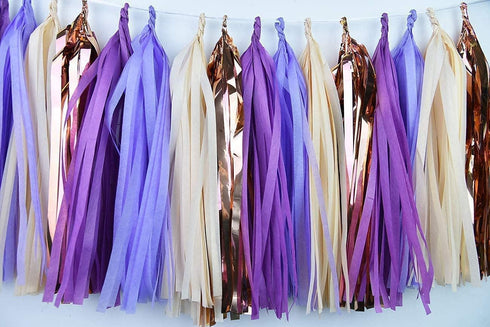 Purple Rose Gold Birthday Decorations for Women Purple Champagne Rose Gold Happy Birthday Balloons Rose Gold Confetti Balloons Girl Purple Birthda...