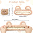 3 Pieces Face Wash Headband and Wristband Set, Cute Bear Ears Spa Headband Makeup Skincare Hair Band Towels Wrist Bands Facial Head Wraps Wrist Sc...