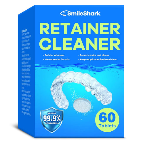 Retainer Cleaner, Denture Cleaning Tablets (60 Tablets), Deep Cleaning, Powerful Cleaning Agents Odor Neutralizing, 0dor-Free With Pleasant Minty ...