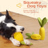 Sugelary Squeaky Dog Toys for Aggressive Chewer Large Medium Breed Dog, Indestructible Tough Dog Chew Toys with Natural Rubber (Pineapple)...