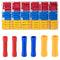 150 Pcs Electrical Butt Connectors Kit, Butt Splice Crimp Wire Connectors, Assorted Insulated Electrical Straight Wire Terminal Connectors, Automo...