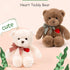 15”Teddy Bear with Heart Cute Brown Teddy Bear Stuffed Animals for Valentines Day Soft Stuffed Bear Plush Bear Plushie Toys Gifts for Girlfriend B...