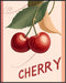 Posterizer 1 pcs-playful graphic Cherry poster-Retro style design 1-Kitchen & Bar Art- Art for Cafe, Restaurant, Coffee Bar - unframed wall art...