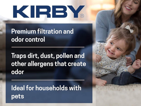 Kirby Micron Magic HEPA Filter Bags 2-Pack | Part #205811 | Universal Fit for F-Style & Twist-Style Models...