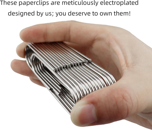 14 PCS 4 Inch (100mm) Extra Large Paper Clips Silver Rust Resistant Metal Strong Jumbo Paperclips for Office School Documents...