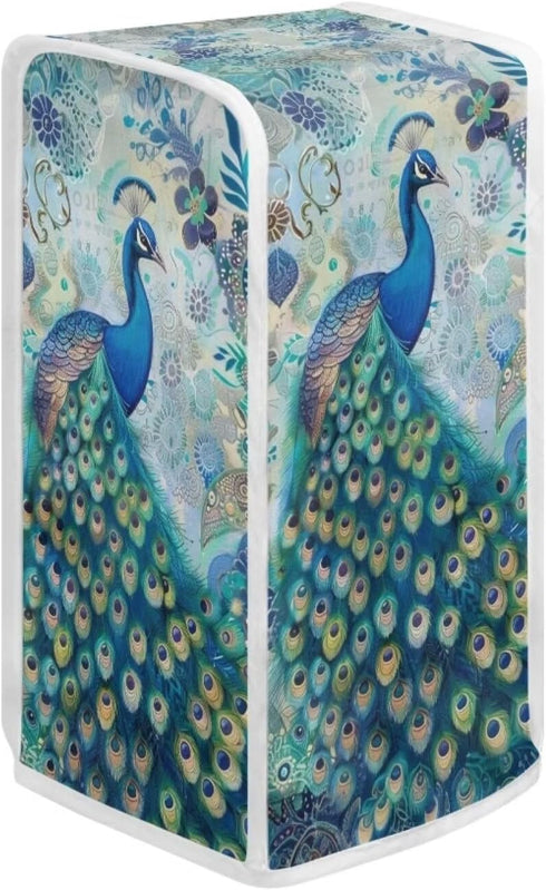 Peacock Can Opener Cover for Kitchen Appliance Dust Cover Boho Electric Can Opener Dust Cover Home Decor Electric Can Opener Cover...