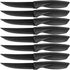 Steak Knives Set of 8, Stainless Steel Serrated Steak Knife, Sharp Serrated Edges, Comfortable Grip Ergonomic Non-Slip Handle, Dishwasher Safe(8.5...