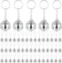 50 Pcs Mirror Disco Ball Keychain Mini 70s Disco Keychain Bulk Disco Party Favors Small Silver Disco Ball Decorations for 1970s Party Graduation S...