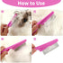 Pet Hair Comb Tear Stain Removal,2 Pack Multifunctional Pets Grooming Comb Kit 2 in 1 Dog Combs Stainless Grooming Massage Dual-Sided Comb for Kno...