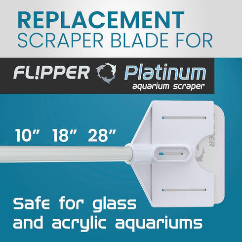 FL!PPER Flipper Platinum Aquarium Scraper Replacement Blades for Fish Tank Cleaning Kits– Replacement Blades for Glass Tanks & Acrylic Tanks – Aqu...