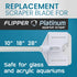 FL!PPER Flipper Platinum Aquarium Scraper Replacement Blades for Fish Tank Cleaning Kits– Replacement Blades for Glass Tanks & Acrylic Tanks – Aqu...