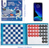 2 in 1 Checkers Sets Travel Toys Magnetic Travel Games Foam Checker Pieces Young Kids Family Board Game (Checkers&Tic-Tac-Toe)...