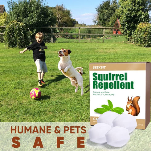 SEEKBIT 4 Pack Squirrel Repellent, Mice Rats Squirrel Deterrent Drive Away from Car Engines, Under Hood, Vehicle, Rodent Repellent for Garden, Yar...