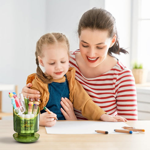 Desk Organizer Makeup Brush Holder Cosmetics Holders Storage Cup for Vanity Desktop,Bathroom Organizer Countertop...