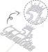 Silver Glitter 51 & Fabulous Cake Topper - 51st Birthday Cake Decorating - Happy 51st Anniversary/Birthday Party Decoration Supplies...
