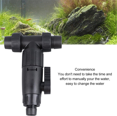 HEEPDD 3 Way Aquarium Valve, Adjustable T Hose Connector Water Flow Control Compatible with 16/22 Hose for Easy Water Changes...