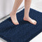 H.VERSAILTEX Navy Blue Bath Rug, Bath Mat Non Slip Bath Mats for Bathroom Floor, Bathroom Rug Extra Thick Chenille Rug 17" x 24" Absorbent Soft Sh...