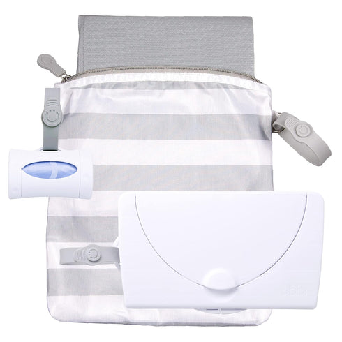 Ubbi On-The-Go Gift Set, Baby Essentials, Includes Portable Changing Pad, Wipe Dispenser, and Bag Dispenser, Newborn Baby Essential...