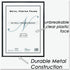 NuDell 31222 Metal Poster Frame, Plastic Face, 18 x 24, Black...