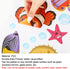 9 Sheets Summer Window Clings Ocean Themed Tropical Fish Window Decals Sea Life Double-Sided Window Decals for Summer School Home Office Bathroom ...