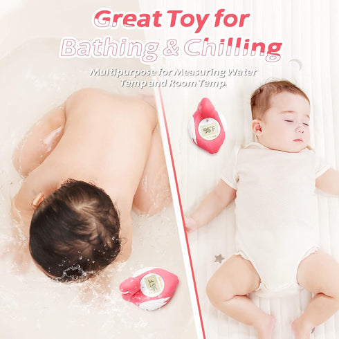 Doli Yearning Upgrade Flamingo Baby Bath Thermometer Toddlers Bath Temperature Thermometer Safety Floating Toy Bathtub Thermometer ?/?...