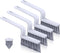 Grout Brush Cleaning,Hard Bristle Grout Cleaner for Tile Floors,Bathroom Cleaning Brushes for Scrub Shower Tile Grout, Black, 4 Pieces...