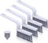Grout Brush Cleaning,Hard Bristle Grout Cleaner for Tile Floors,Bathroom Cleaning Brushes for Scrub Shower Tile Grout, Black, 4 Pieces...