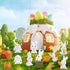 CCINEE 14PCS Rabbit Fairy Garden Accessories Rabbit Miniature Figurines Carrot Fairy Garden Mini DIY Ornament Micro Landscape Decorations for East...