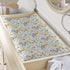 Elephants Flowers Changing Pad Cover, Woodland Elephants Flowers Floral Prints Baby Nursery Diaper Changing Table Pad Cover, Unisex Elephants Patt...