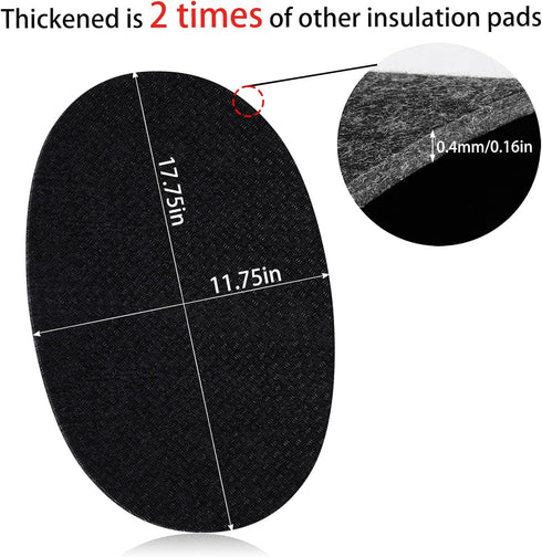 Heat Resistant Mat for Crockpot Slow Cooker with Appliance Slider Function, 2 Pack Countertop Protector for Crock Pot Slow Cookers, Crock-Pot 3-10...