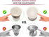 NobleEgg Egg Cups for Soft Boiled Eggs - Vintage Style Porcelain Egg Cups Holders, Authentic Egg Spoons, Stainless Steel...