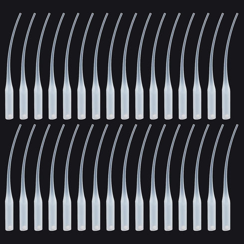 PH PandaHall Glue Tips, 100pcs Plastic Glue Micro-Tips Glue Extender White Precision Applicator for Bottle Model Boats Guitar Fret Slots Hobby Pro...