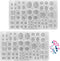 2 Pcs Gem Jewelry Casting Mold,Resin Jewelry Casting Molds for Making Earrings Jewelry Making Crafting Projects (Large)...