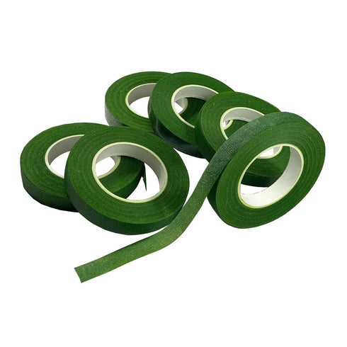zYoung 6 Rolls Floral Tapes for Bouquet Stem Wrap and Florist Craft Projects Decorations?Dark Green?...