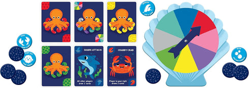 Mudpuppy Socktopus Octopus – 8 Legged Version of Classic Kids Crazy 8’s Memory Game with Color Matching and Pattern Recognition for Children Ages ...