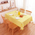 MANGATA CASA Yellow Gingham Tablecloth for Square Tables-Checkered Table Cloth Waterproof Kitchen & Table Linens-Polyester Buffalo Plaid Wrinkle F...