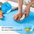 Silicone Baking Mat for Pastry Rolling Dough with Measurements,19.7" x 15.7" BPA Free Non stick and Non Slip Blue Table Sheet Baking Supplies for ...