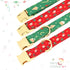 Beirui Cute Christmas Dog Collar Female with Flower, Holiday Girl Dog Collars with Christmas Patterns, Soft Green Pet Collar Adjustable for Small ...