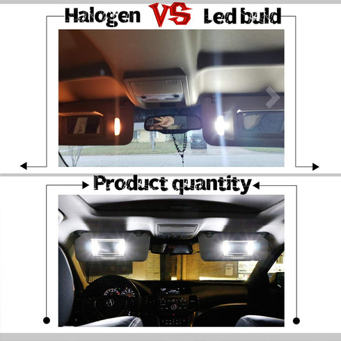 iBrightstar Newest 9-30V Extremely Bright 29mm 6614F 6612F LED Bulbs for Car Sun Interior Vanity Mirror Sun Visor Lights, Xenon White...