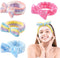Spa Headband, 4 Pack Bow Hair Band for Washing Face Facial Makeup Yoga Shower, Soft Coral Fleece Head Band Wraps for Women and Girls...