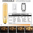 Dimmable E26 Edison Bulb 6W Equal 60 watt Light Bulb AC120V Warm White 2700K Amber Glass Edison Light Bulbs 60 Watt 600LM Tubular T10 led Bulb for...