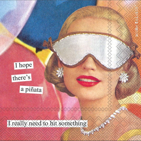 Boston International Anne Taintor Cocktail Beverage Paper Napkins, 5 x 5-Inches, Pinata,C024300...