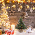MEETYAMOR 2 FT Mini Christmas Tree, 24" PE Prelit Small Artificial Tabletop Snow Flocked Christmas Trees Decor with 20 Lights Timer, Outdoor Indoo...