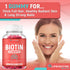 Biotin Gummies for Hair Growth | Max Strength Biotin 10000mcg Prevents Thinning and Loss | Chewable Biotin Supplement For Women Men and Kids | 100...