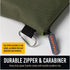 Premium Tool Pouch - Small Tool Bag Zipper Pouch Water Resistant | Electrician Small Tool Pouch | Tool Pouches w/Clip | Heavy duty Flat Bottom Too...