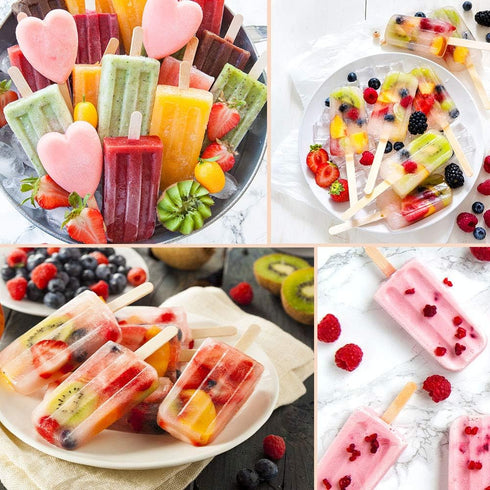 200 Pcs Natural Wooden Food Grade Craft Sticks - Ice Cream Stick - Popsicle - 4.5 inch Length - Suit Crafting, Stirring, Paddle, Waxing, Small Ice...